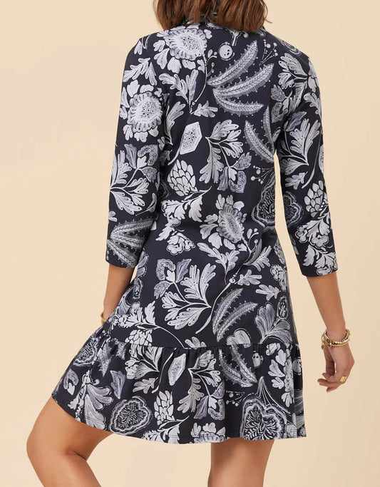 Spartina - Joelle 3 Qtr Sleeve Dress Serpentine Foliage