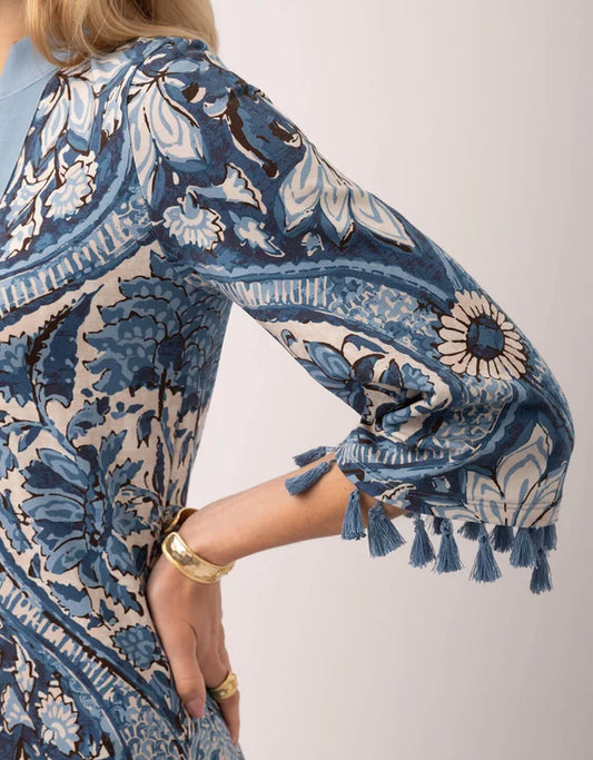 Spartina - Breana Midi Dress - Japonica Cartouche Blue