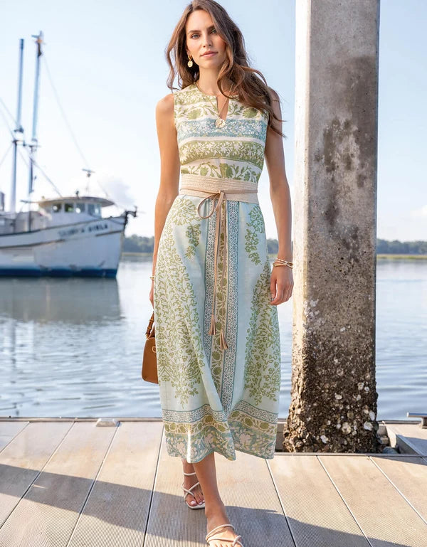 Spartina - Marykate Midi Dress - Hertiage Boho Paisley