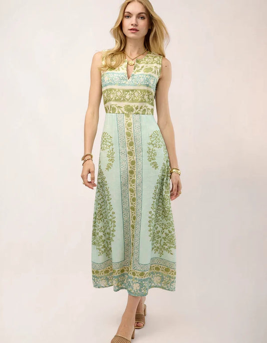 Spartina - Marykate Midi Dress - Hertiage Boho Paisley