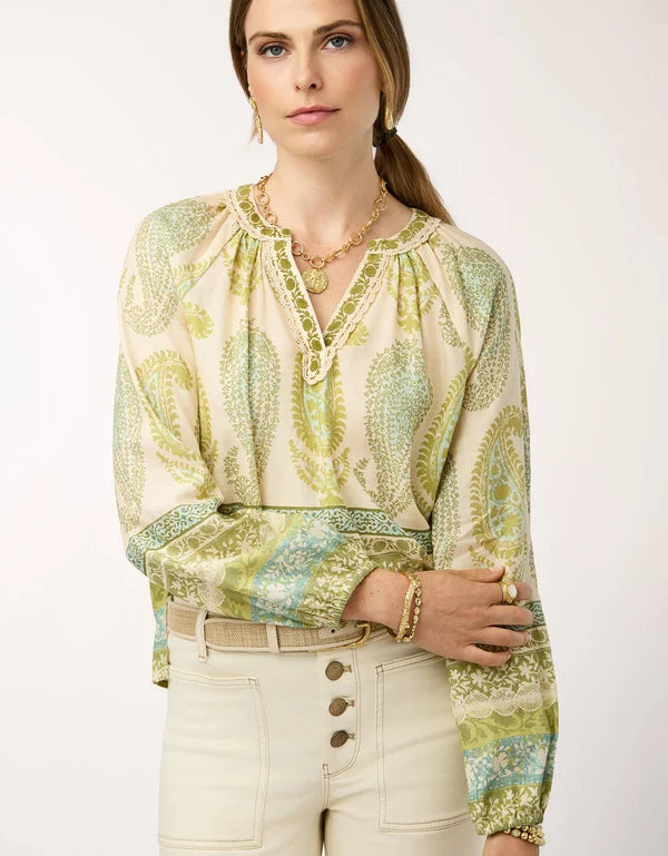 Spartina - Lilith Heritage Boho Paisley Blouse