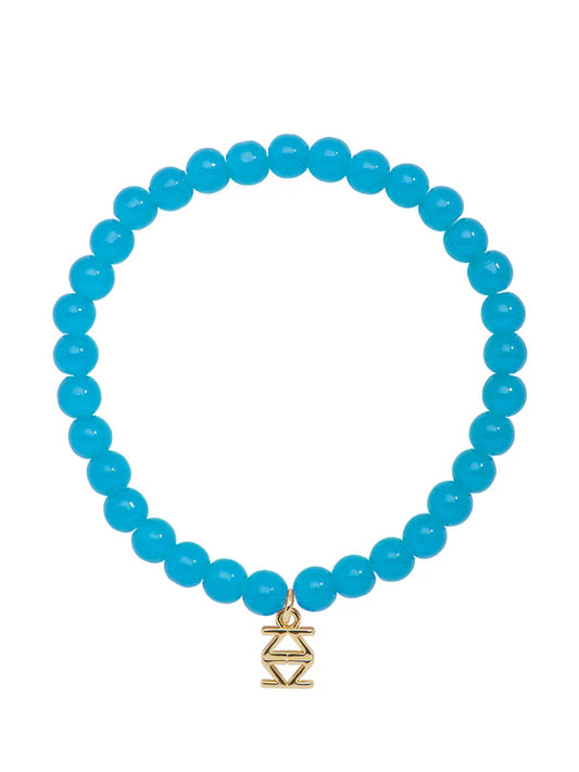 Zenzii - Small Glass Bead Stretch Bracelel - Assorted Colors