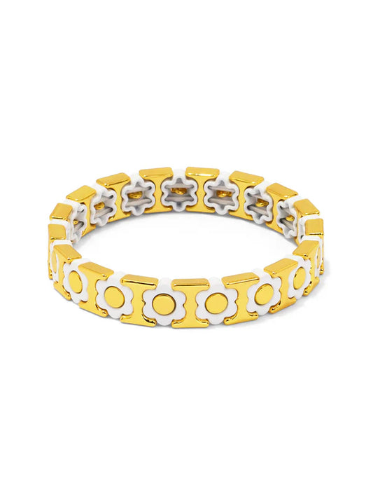 Zenzii - Flower Enamel Stretch Bracelet