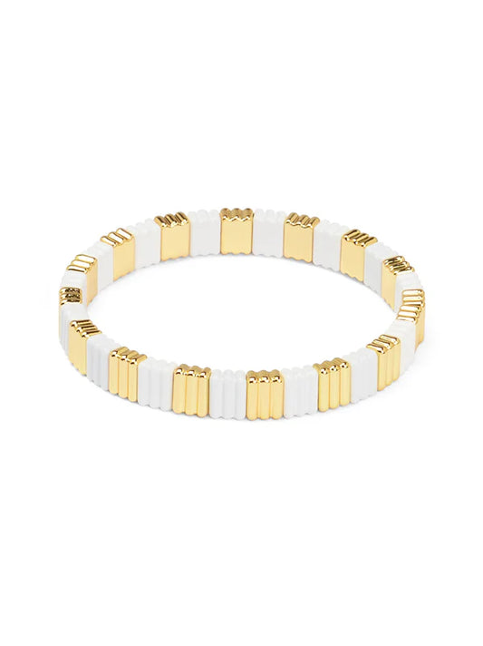 Zenzii - Enamel Tile Stretch Bracelet