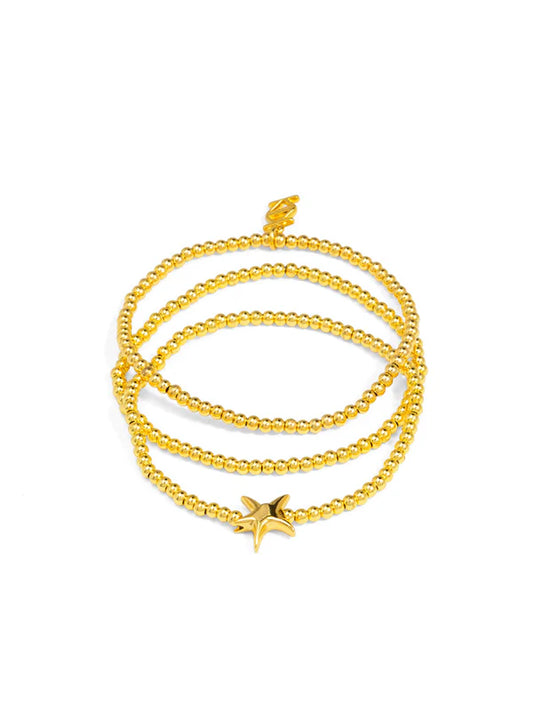 Zenzii- Starfish Charm Beaded Bracelet