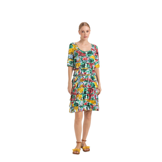 Isle- Elbow SLV Dress Cha Cha