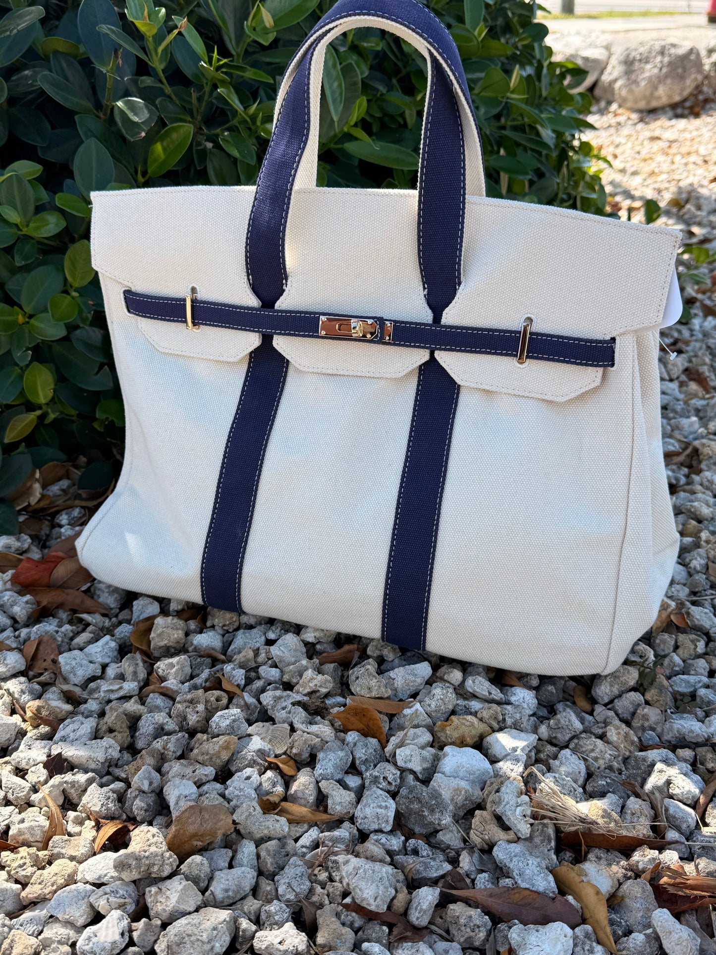 Pearls & Camo - Preppy Boat Tote