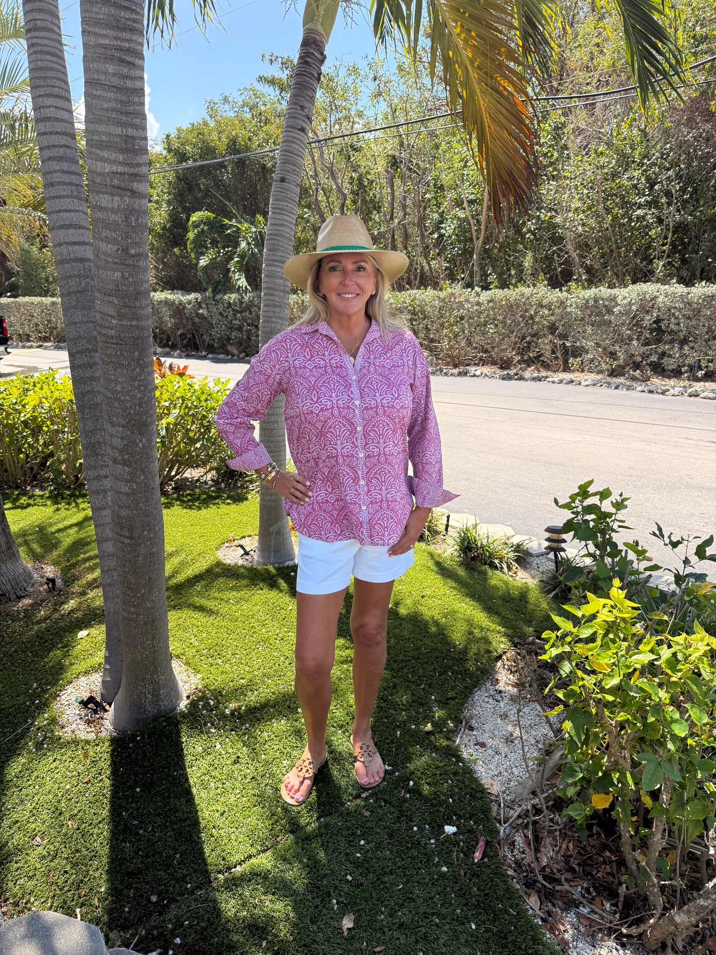 Sigrid Olsen - Palazzo Button Down Ladies Shirt