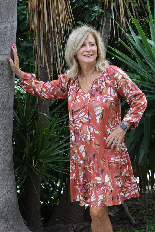 la mer luxe - Sienna Jungle 3/4 Slv Emily Dress
