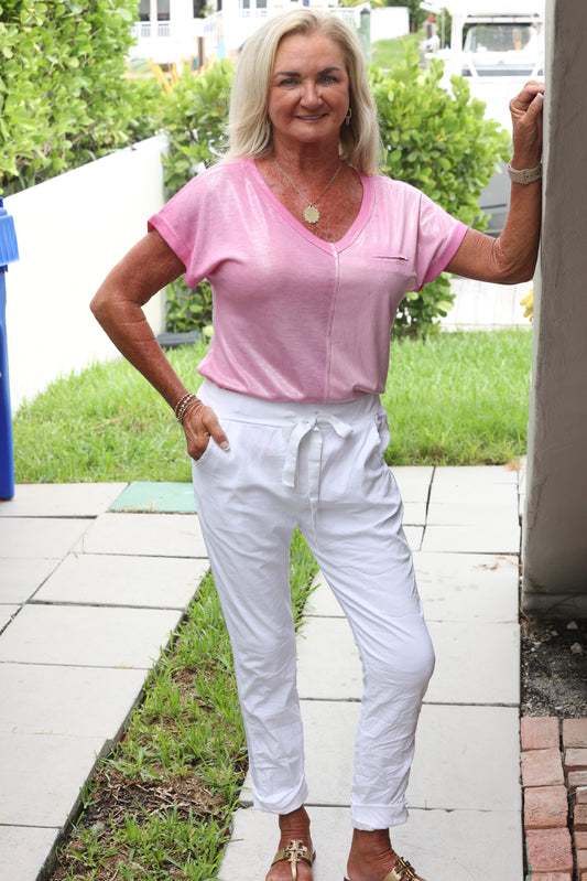 Urban Mangoz - Linen Pant - White