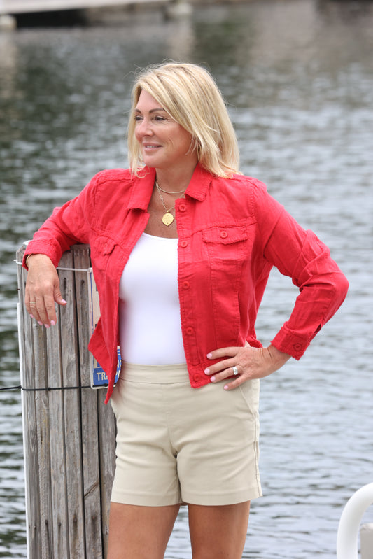 Lulu B - Travel Jacket - Red