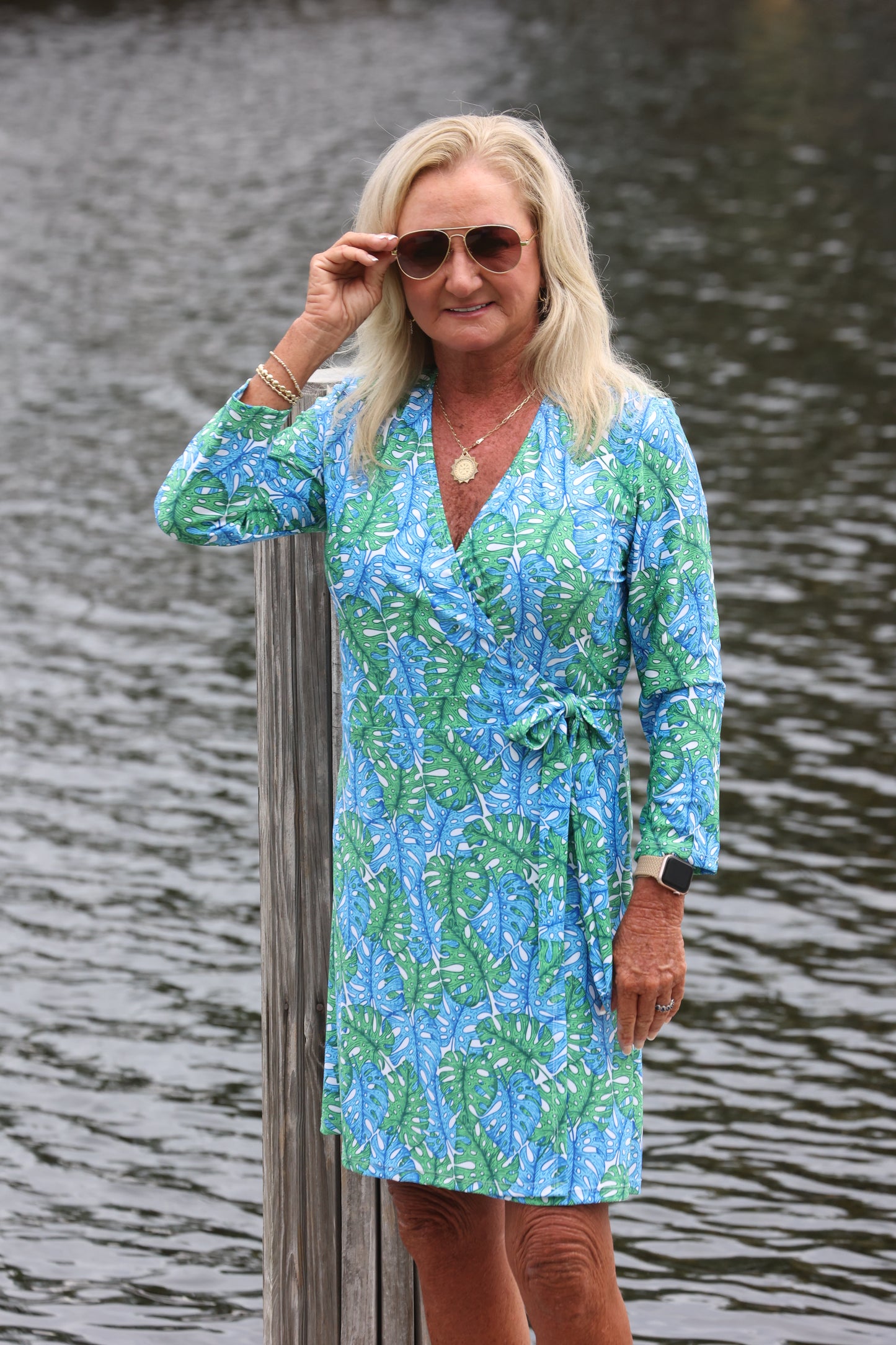 Patti Biggs - Char Wrap Dress - Jungle Road