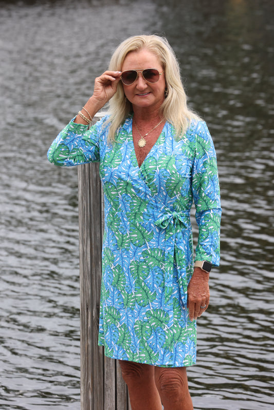Patti Biggs - Char Wrap Dress - Jungle Road