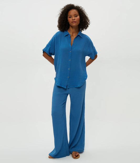 Michael Stars - Susie Smocked Waist Pant - Double Gauze