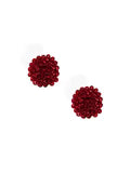 Zenzii- Woven Crystal Ball Stud Earring