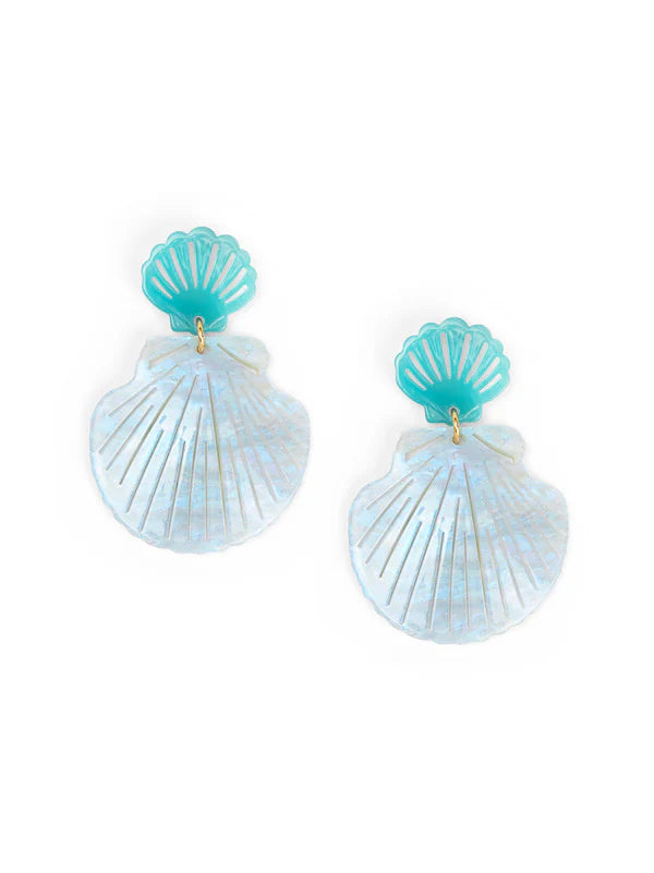 Zenzii- Seashell Earring -Blue