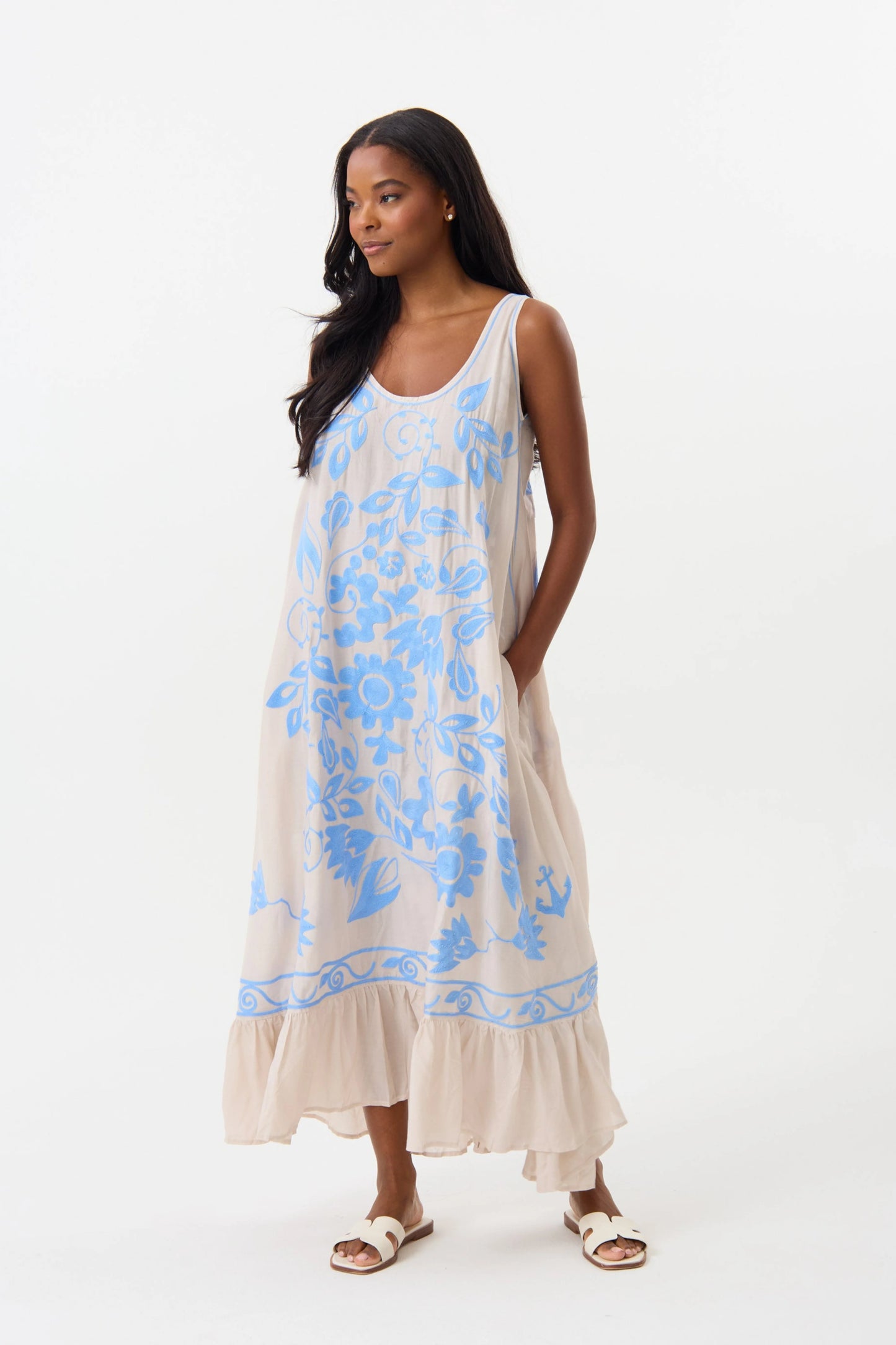 HiHo- Frances Dress- Silver/Grey