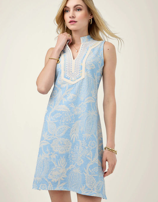 Spartina 449 - Sleeveless Tunic Dress Flagler Pods Sky