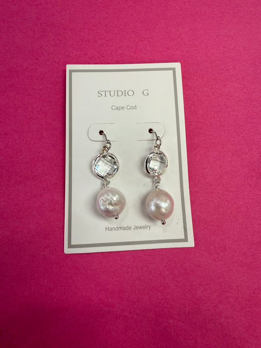STUDIO G POTATO CRYSTAL DROP EARRING