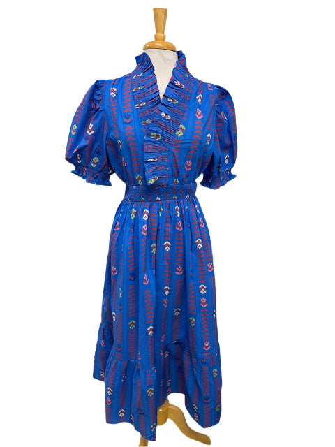 UMGEE C4861 BLUE MIX DRESS