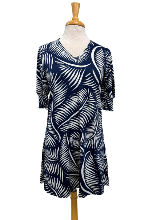 La Mer Luxe - Morgan Dress Puff Sleeves V Neckline - Adorable Spring