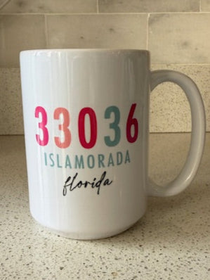 Islamorada Custom City Zip Code Mug