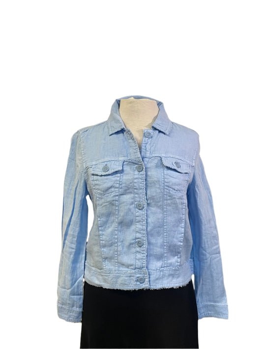 Lulu B  - Linen Travel Jacket Clear Chambray