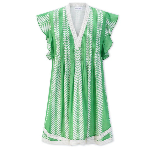 NavyBleu - Eden Dress - Green Leaf