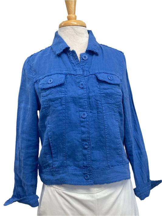 Lulu B - Linen Travel Jacket - Blue