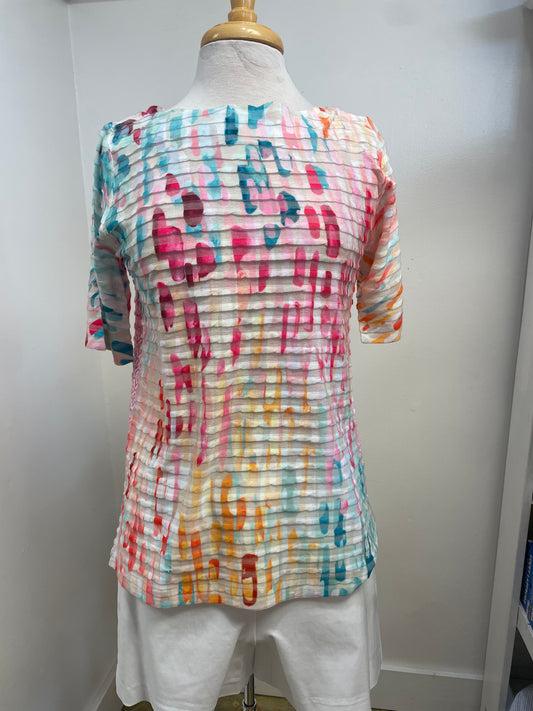 Whimsy Rose 3/4 Sleeve Crew Neck Top