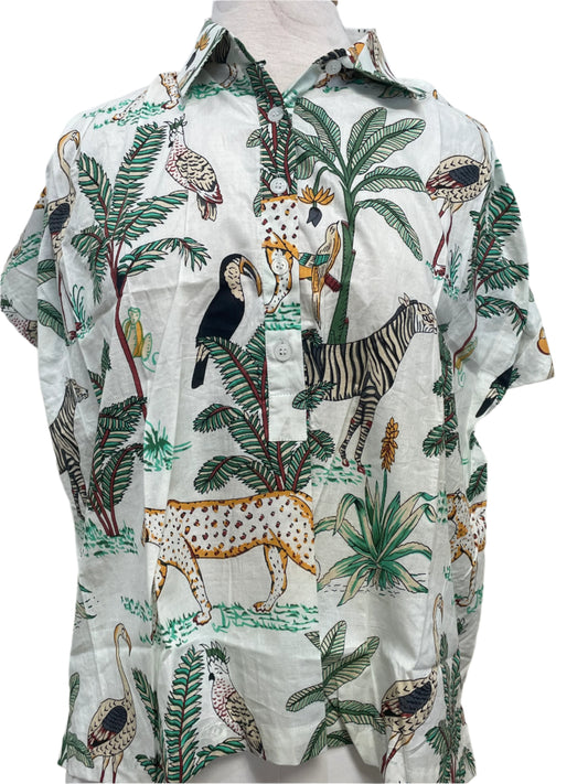 Market Co. White Jungle Top
