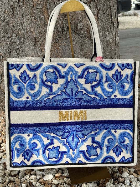 TIANA HAND BEADED TOTE - MIMI