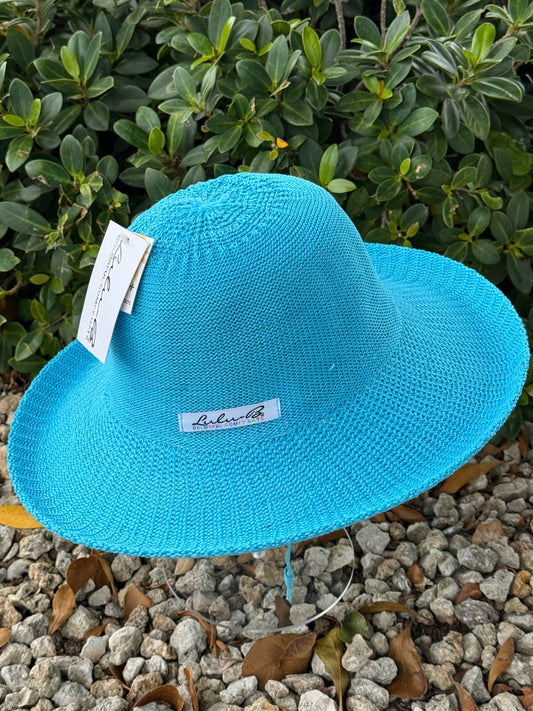 LULU B HAT - Clear Turquoise