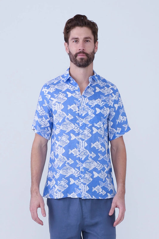 HIHO - Ultramarine Fish Irie Shirt