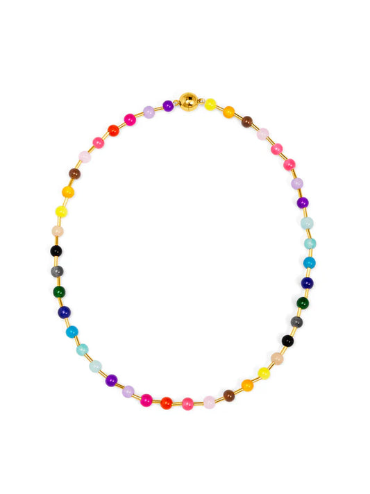 Zenzii - Glass Bead Magnet Short Necklace