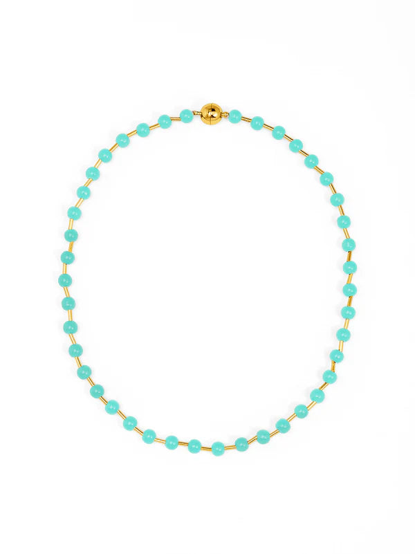 Zenzii - Glass Bead Magnet Short Necklace