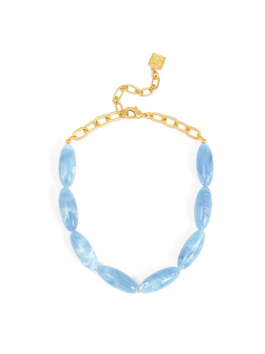 Zenzii- Glossy Resin Collar Necklace