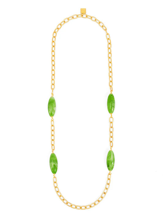 Zenzii- Glossy Resin Long Necklace