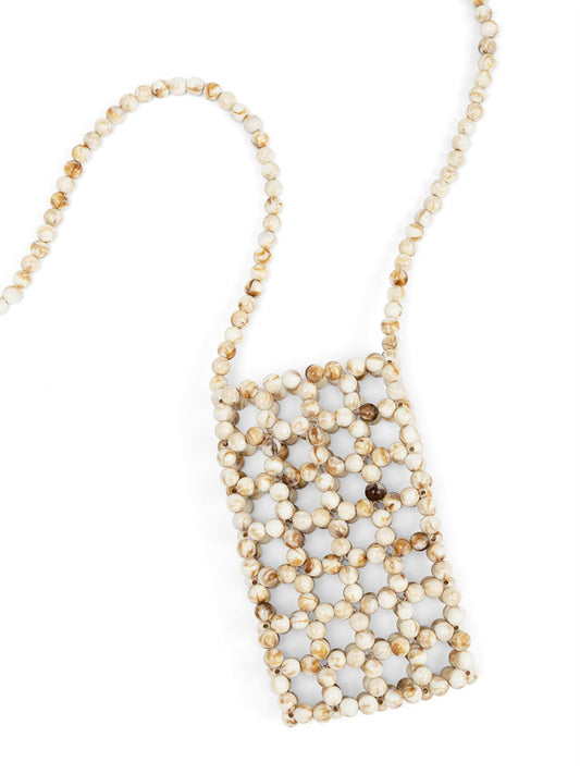 ZENZII - Marble Beaded Phone Bag