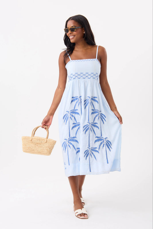 HiHo- Nicole Dress- misty blue