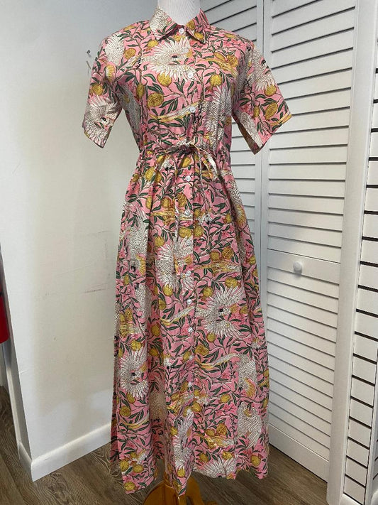Market Co. - SS Bianca Dress - Pastel Parrot