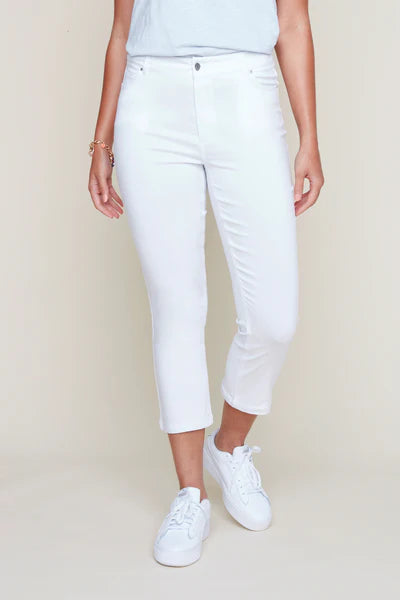 RENUAR 5 Pockets Cropped Boot Leg Pants