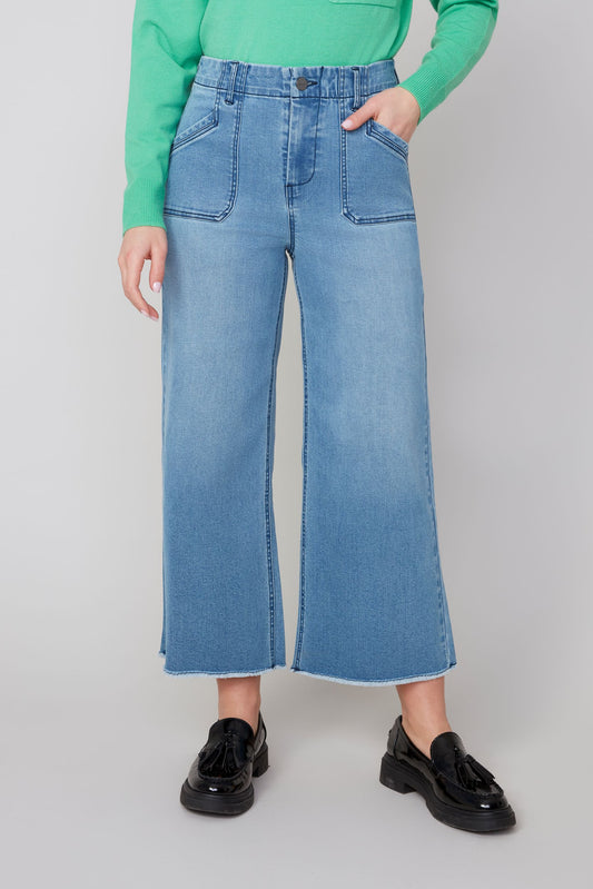 Renuar - Blue Wash Woven Pant