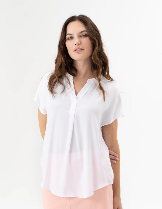 Cap Sleeve Air Flow Blouse