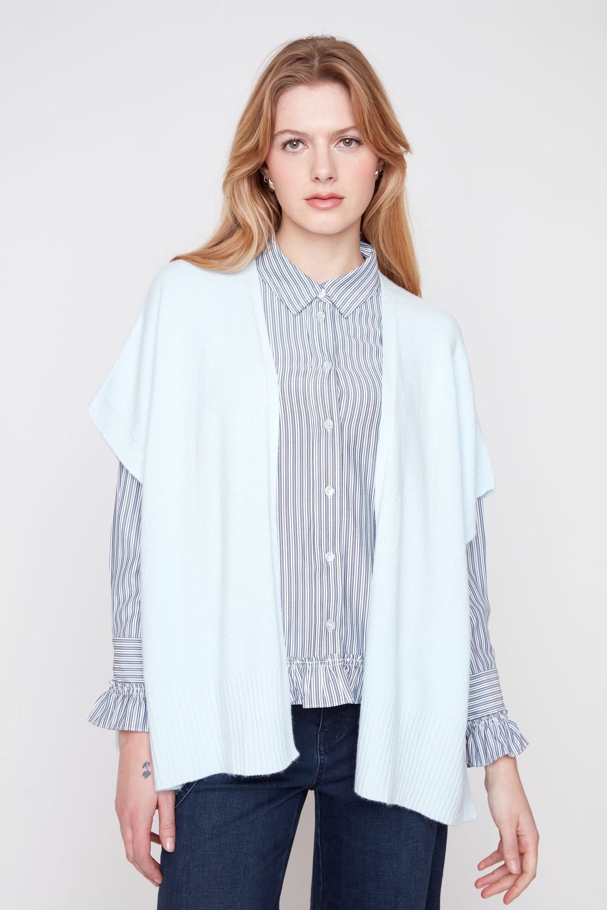 RENUAR - Sky Blue Knit Cardigan