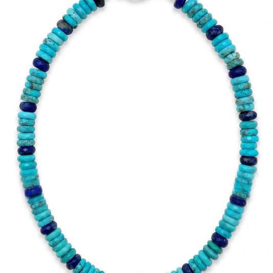 Shiver + Duke- Turq and Lapis Necklace