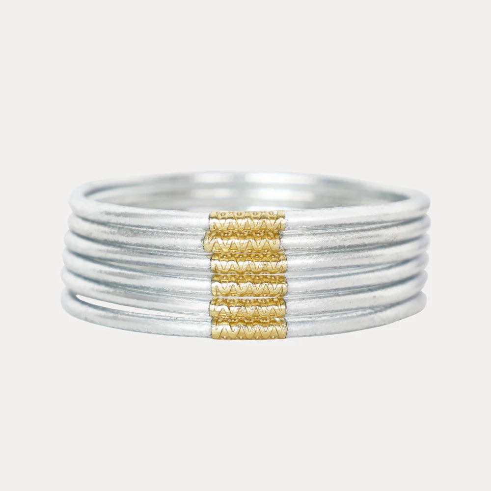 Budha Girl- Silver Lumine All Weather Bangles