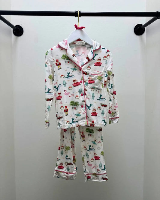 Imbali - Christmas Ornaments Modal Knit Pajama Set Children