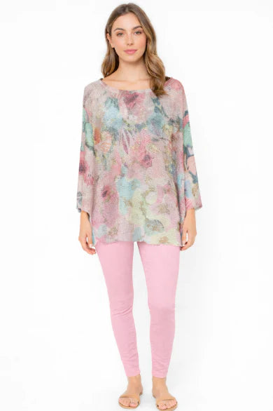 Urban Mangoz - Floral Whimsy Mesh Top