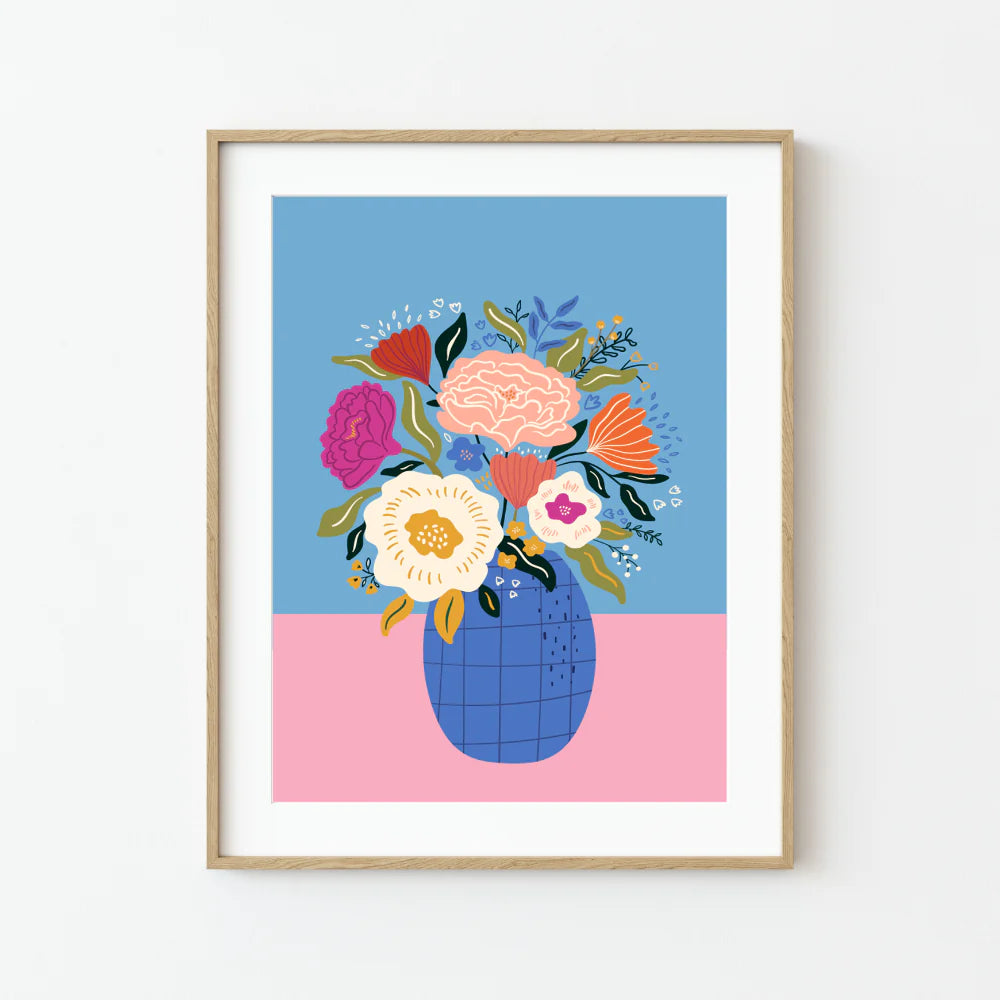 Pink Picasso- Paint By Numbers- Vase of Good Days